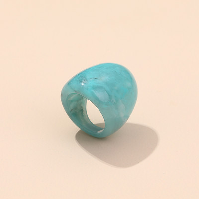 2021-es új gyanta divatos punk nagy gyűrűk női tervezésű akril szabálytalan színes vintage ujjgyűrűk lányok parti ékszerei számára