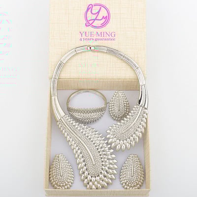 Olaszország divatos arany színű ékszerkészlet nőknek angyaltoll nyaklánc karkötő fülbevaló gyűrű szett gyönyörű esküvői parti ajándék