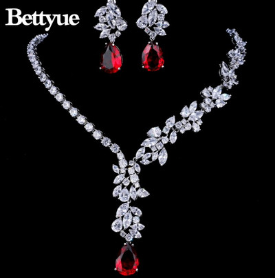 Bettyue Brand Fashion Seturi noi de bijuterii AAA Multicolor Zircon Personalitate Seturi de bijuterii asimetrice pentru femeie cadou farmec de nuntă