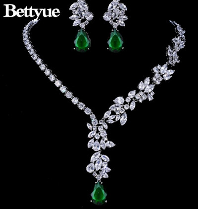 Bettyue Brand Fashion Seturi noi de bijuterii AAA Multicolor Zircon Personalitate Seturi de bijuterii asimetrice pentru femeie cadou farmec de nuntă