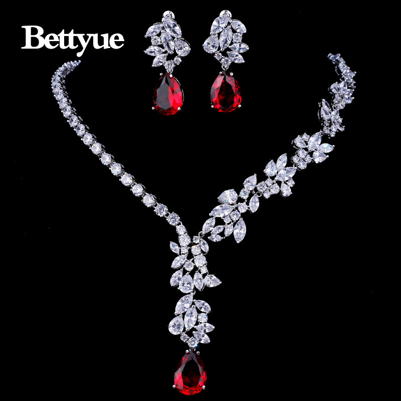 Bettyue Brand Fashion Seturi noi de bijuterii AAA Multicolor Zircon Personalitate Seturi de bijuterii asimetrice pentru femeie cadou farmec de nuntă