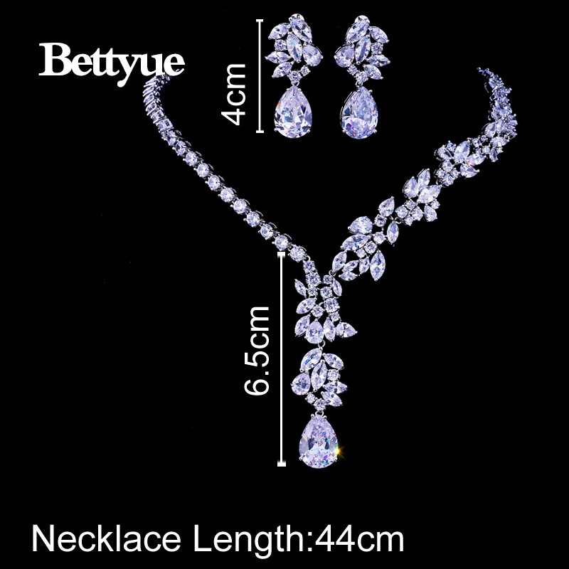 Bettyue Brand Fashion Seturi noi de bijuterii AAA Multicolor Zircon Personalitate Seturi de bijuterii asimetrice pentru femeie cadou farmec de nuntă
