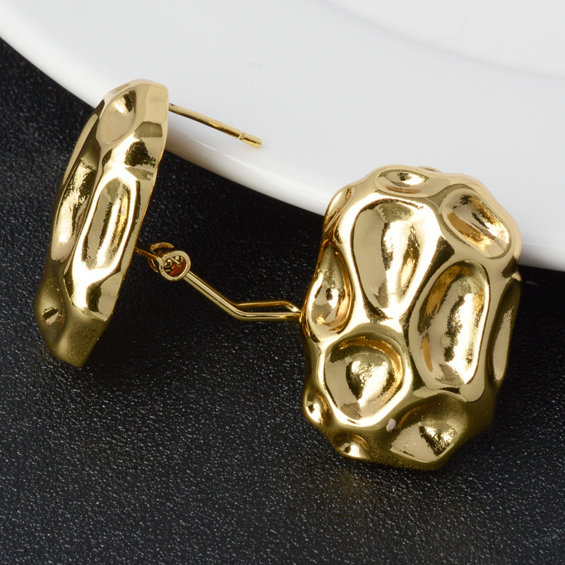 Saulėtų papuošalų rinkiniai augalinis lygaus vario 18K aukso spalvos auskarai pakabinami karoliai moterims vestuvių vakarėliui, jubiliejaus dovana