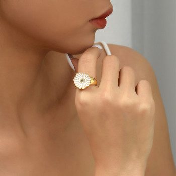 2022 INS Модни пръстени с цвят на дъгата за жени Бижута за пръсти Прозрачен CZ Цветен неонов емайлиран пръстен с отворен коригиран купол