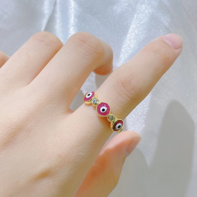 2022 m. INS spalvoti vaivorykštės madingi žiedai moterims, papuošalai pirštais, skaidrūs CZ spalvoti neoniniai emaliai, atviras, reguliuojamas kupolo žiedas