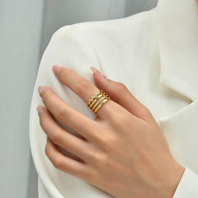 2022 m. INS spalvoti vaivorykštės madingi žiedai moterims, papuošalai pirštais, skaidrūs CZ spalvoti neoniniai emaliai, atviras, reguliuojamas kupolo žiedas