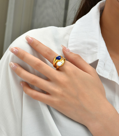 2022 m. INS spalvoti vaivorykštės madingi žiedai moterims, papuošalai pirštais, skaidrūs CZ spalvoti neoniniai emaliai, atviras, reguliuojamas kupolo žiedas