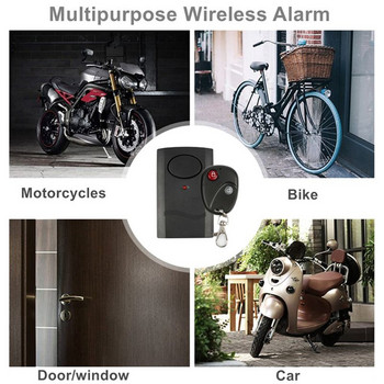 120dB 9V мотоциклет, безжичен Bluetooth-съвместим дистанционен мотор, мото скутер против кражба, охранителна аларма, аксесоари за прозорец на вратата на автомобила
