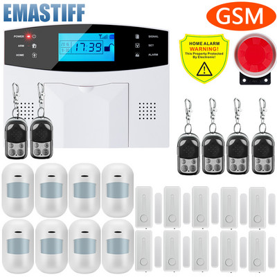 G2B žičani i bežični GSM kućni protuprovalni alarmni sustav 433MHz podrška G2B španjolski engleski ruski govorni interkom jezik