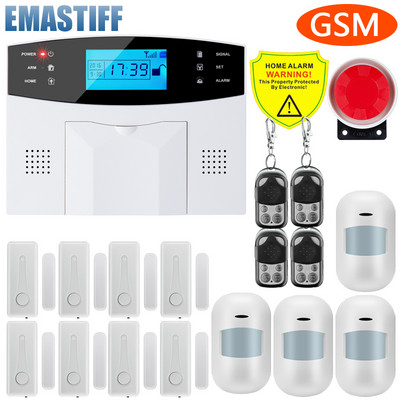 G2B žičani i bežični GSM kućni protuprovalni alarmni sustav 433MHz podrška G2B španjolski engleski ruski govorni interkom jezik