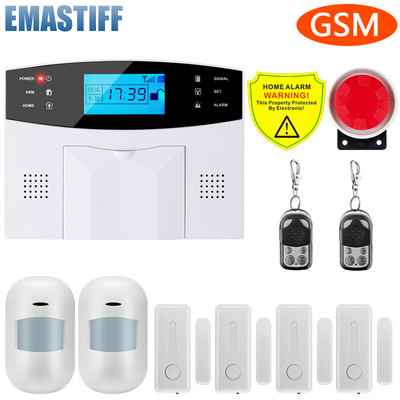 G2B žičani i bežični GSM kućni protuprovalni alarmni sustav 433MHz podrška G2B španjolski engleski ruski govorni interkom jezik