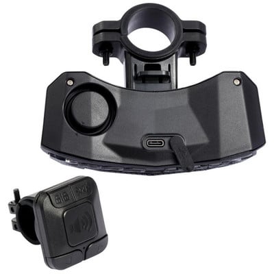 Alarm za bicikl protiv krađe, alarm za stražnja svjetla za bicikl, USB punjiva LED vodootporna stražnja svjetla, automatska indukcijska lampa za bicikl, alarmni komplet