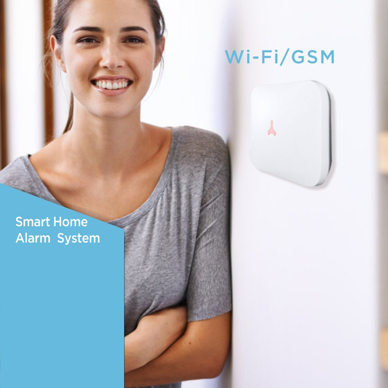 „Tuya Alarm WiFi“ belaidė namų apsaugos signalizacija GSM įsibrovėlių signalizacijos sistema su „Smart APP“ palaikymu „Alexa Google Home Voice Control“