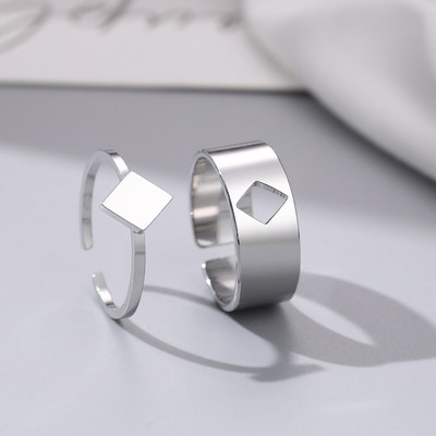 Пръстени от неръждаема стомана Винтидж деликатна пеперуда звезда детелина сърце любовник пръстен за двойка за жени бижута приятелство сватбени подаръци