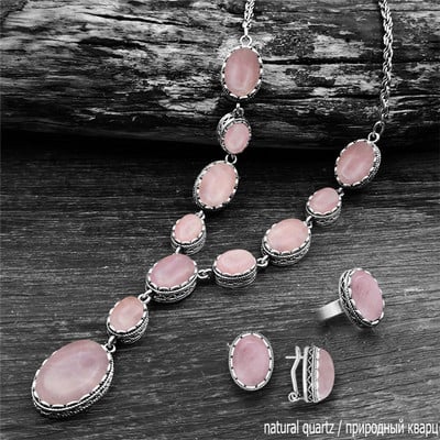 Senoviniai natūralūs Lapis Lazuli karoliai, žiedai, auskarai