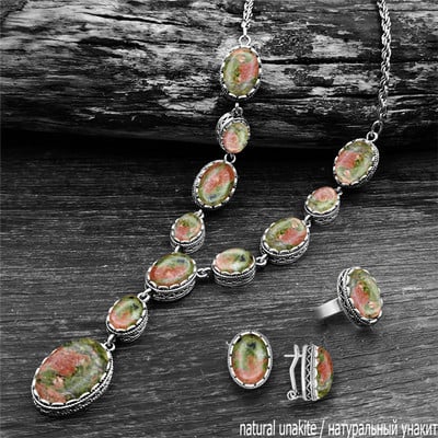 Senoviniai natūralūs Lapis Lazuli karoliai, žiedai, auskarai