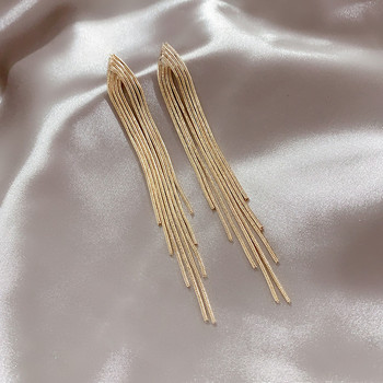 Нови винтидж златни цветни обеци с пискюли с дълга нишка и капки за жени Геометрични корейски модни луксозни Pendientes Парти бижута Aros