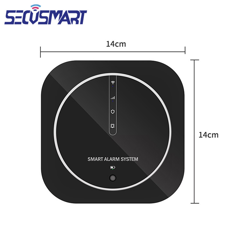 Tuya WiFi GSM mājas apzagšanas drošības signalizācijas sistēma skārienpaliktnis melns paroles tastatūra durvju sensors Smart Life APP Alexa Google Home