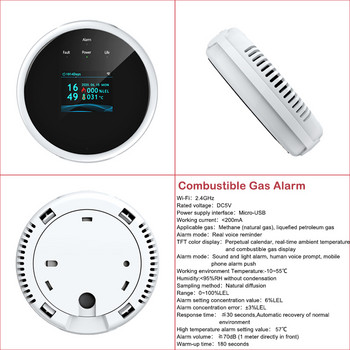 Tuya Control Персонални комплекти за сигурност Wifi Дим Газ Пожароизвестител Изтичане на вода Температура Топлина Аларма Сензор за движение Превключвател на врата
