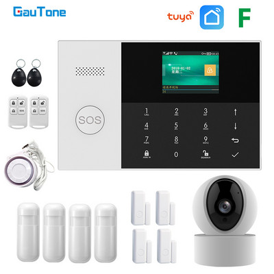 GauTone PG-105 WIFI GSM alarmni sustav 433MHz kućni sigurnosni alarm Smart Kits RFID PIR detektor pokreta s IP kamerom APP kontrola