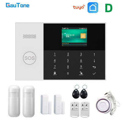 GauTone PG-105 WIFI GSM alarmni sustav 433MHz kućni sigurnosni alarm Smart Kits RFID PIR detektor pokreta s IP kamerom APP kontrola