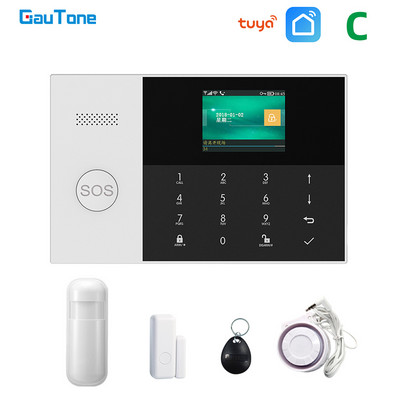 GauTone PG-105 WIFI GSM alarmni sustav 433MHz kućni sigurnosni alarm Smart Kits RFID PIR detektor pokreta s IP kamerom APP kontrola