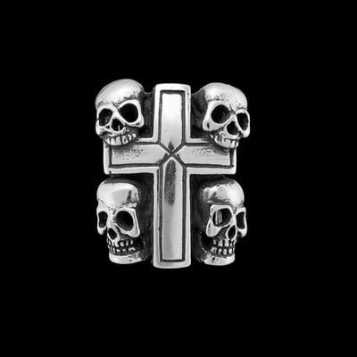 Karšti baisių filmų papuošalai Eddie Munson Žiedų aksesuarai „Hellfire“ klubo žiedai vyrams Dovanos Vintažiniai pankų kaukolės žiedai papuošalai gerbėjams Dovana