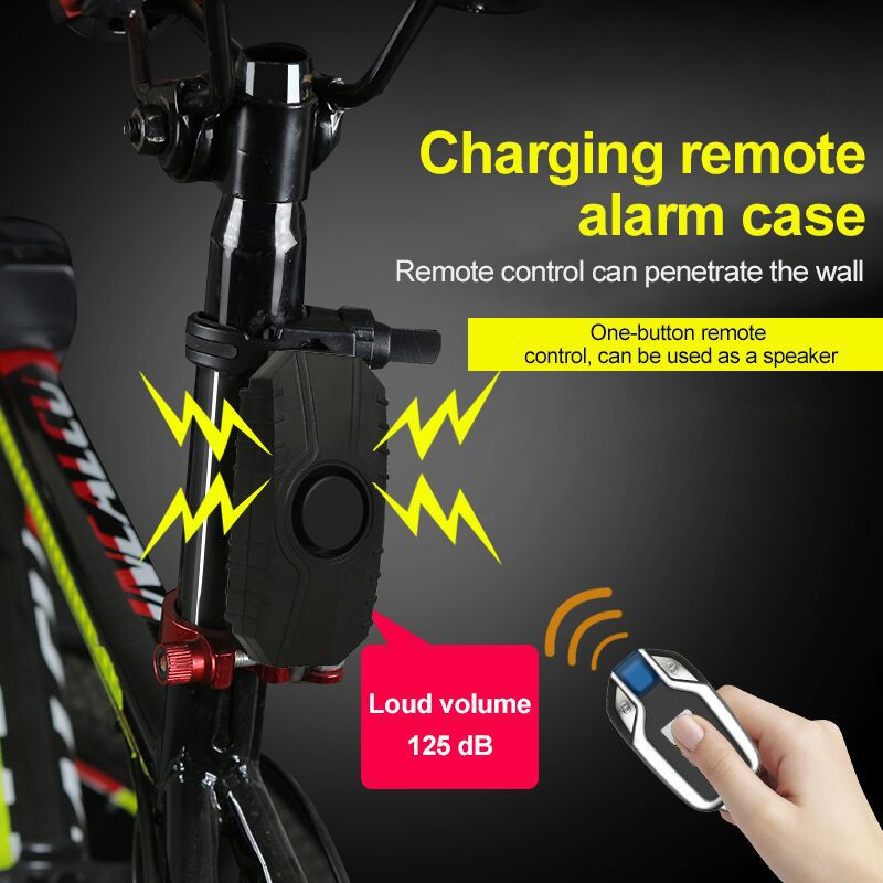 Alarm za bicikl Bežični vodootporni protuprovalni daljinski upravljač Vibracijski alarm za bicikl Motocikl Električni skuter 150 dB Kit