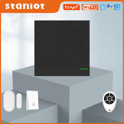 Staniot 433Mhz Tuya viedais ielaušanās panelis Īpaši plāns bezvadu WiFi mājas drošības signalizācijas sistēmas komplekti lielveikalu atbalstam Alexa