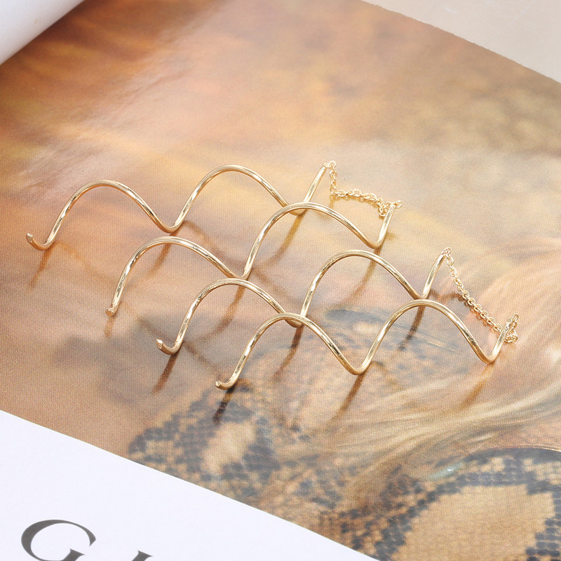 Egyedi csavart rúd hosszú vonalú láncfülbevaló lelógó fülbevaló női divatos egyszerű ékszer ajándék 1 pár