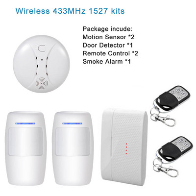 Tuya Smart Strobe Flash sirēnas skaņa un gaisma bezvadu 433Mhz mājas drošības aizsardzībai ielaušanās signalizācijas sistēmu komplekti