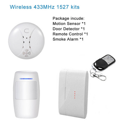 Tuya Smart Strobe Flash sirēnas skaņa un gaisma bezvadu 433Mhz mājas drošības aizsardzībai ielaušanās signalizācijas sistēmu komplekti