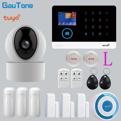 APP Kaugjuhtimispult Juhtmeta koduvalve WIFI GSM SOS GPRS Häiresüsteem kaameraga RFID-kaardiga Arm Desarm Androidile ja IOS-ile