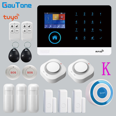 APP Kaugjuhtimispult Juhtmeta koduvalve WIFI GSM SOS GPRS Häiresüsteem kaameraga RFID-kaardiga Arm Desarm Androidile ja IOS-ile