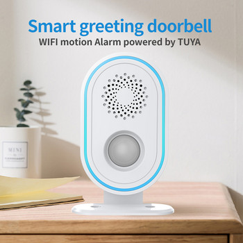 EARYKONG WiFi Домашна алармена система Безжична 433MHz Строб Сирена Сензор за движение Инфрачервен PIR Откриване на хора Tuyasmart Smart Life APP