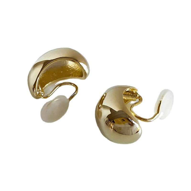 Νέα άφιξη 18 καρατίων χρυσό κλιπ σε χωρίς τρυπημένα σκουλαρίκια Μοντέρνο γυναικείο statement Σκουλαρίκια με δάκρυ μανσέτα Fake piercing ear clip