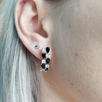 SODROV Hoop Earrings Jewelry 2023 Trend Earing Готически едро Дамски черни аксесоари Обеца за жени