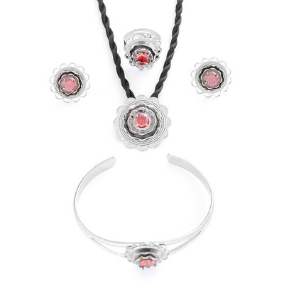 Mieli mėlyno kalnų krištolinio akmens Etiopijos papuošalų rinkiniai pakabukų karoliai / auskarai / žiedas Auksinė plokštelė Afrikos nuotakos vestuvių Eritrėjos rinkinys