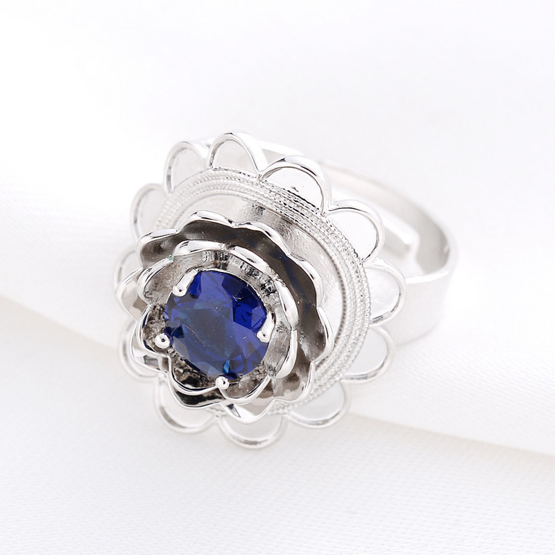 Mieli mėlyno kalnų krištolinio akmens Etiopijos papuošalų rinkiniai pakabukų karoliai / auskarai / žiedas Auksinė plokštelė Afrikos nuotakos vestuvių Eritrėjos rinkinys