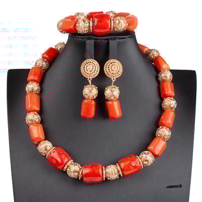 Afrikai gyöngyök ékszerkészlet karácsonyi ajándék ékszer GS061