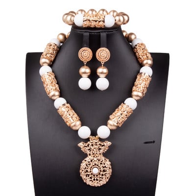 Afrikai gyöngyök ékszerkészlet karácsonyi ajándék ékszer GS061