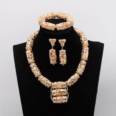 Afrikai gyöngyök ékszerkészlet karácsonyi ajándék ékszer GS061