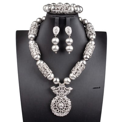 Afrikai gyöngyök ékszerkészlet karácsonyi ajándék ékszer GS061