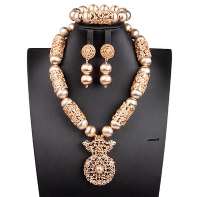 Afrikai gyöngyök ékszerkészlet karácsonyi ajándék ékszer GS061