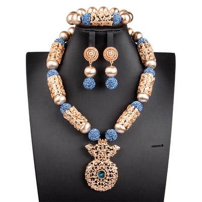 Afrikai gyöngyök ékszerkészlet karácsonyi ajándék ékszer GS061