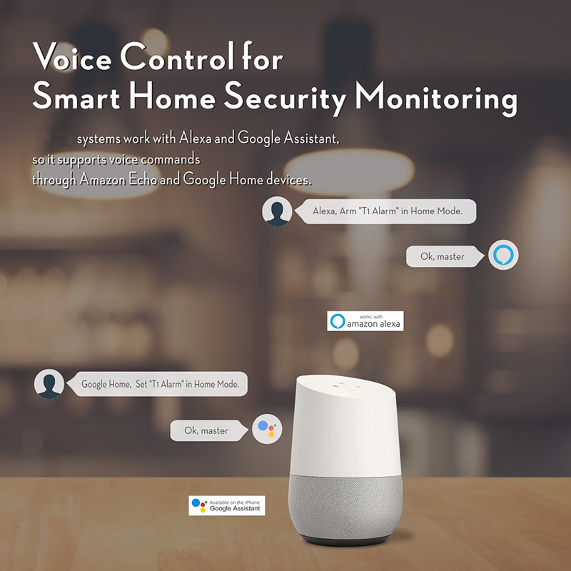 Kućni alarm Tuya WiFi alarm Intruder Bežični kućni sigurnosni GSM alarmni sustav s Smart Life APLIKACIJOM Alexa Google Home Voice Control