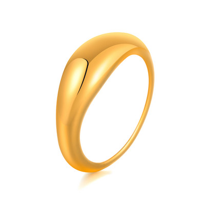 Paprastas „Chevron V“ formos žiedas vakarėliui 316L nerūdijančio plieno madingi papuošalų žiedai moterims