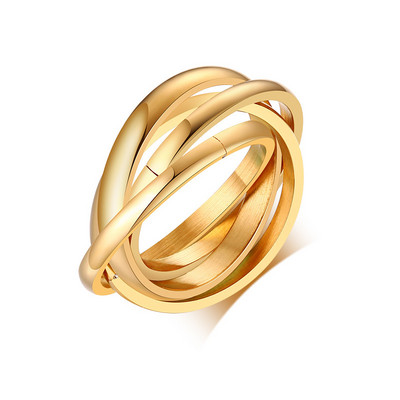 Paprastas „Chevron V“ formos žiedas vakarėliui 316L nerūdijančio plieno madingi papuošalų žiedai moterims