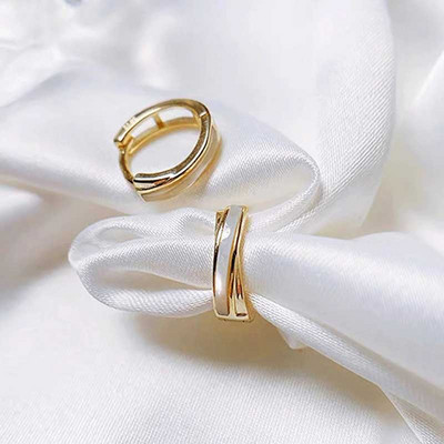 Korėjos juodos susuktos sidabrinės spalvos lankeliai Auskarai Meilė širdies apskritimas Auskarai moterims Paprasti šaunūs vakarėlio papuošalai Aksesuarai Aros