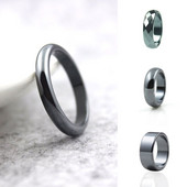 Δαχτυλίδι αιματίτη 6-12 μεγεθών για γυναίκες άντρες Μη μαγνητικά δαχτυλίδια από φυσική πέτρα Γεωμετρία Σχέδιο Δαχτυλίδι Δαχτυλίδι Δώρο κοσμήματος για πάρτι